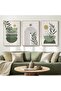 Signtouch Sage Green Boho Canvas Wall Art Set of 3 Outer Frame 40x60 cm - 5