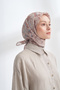 Garden Melody Patterned the Tencel Edit Scarf - Latte