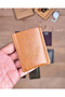 Pull-Out Card Holder Business Card Holder Genuine Leather 2155 - 6