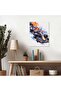 Signtouch Black White Abstract Minimalist Wall Art Black Frame 30x40 cm - 2