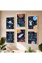 Signtouch Animal Kids Nursery Girls Wall Art 6-Piece Outer Frame 30x40 cm