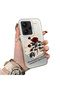 Redmi Note 13 Pro Plus+ 5g Compatible Retro Red Rose Printed Impact-Resistant Hard Case