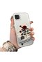 Realme C20/C20A Compatible Retro Red Rose Printed Impact Protective Rigid Case
