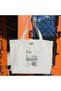History and Natural Beauties of Nigde Turkey Printed Natural Canvas Tote Bag with White Handle - Medium
