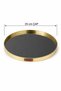 25 cm Round Mirrored Decorative Tray – Presentation Tray with Gold & Silver Color Options - 2