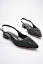 ESLEM Elegant Lace Embroidered Bridal Ballet Flats - Pearl Detail, Flat Heel - 2