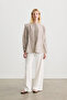 Brown Ribbed Detail Bluz - 2