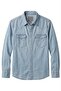 Western Men's Denim Shirt --Blue--