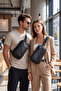 Multi-Compartment Unisex Chest and Shoulder Bag with Hidden Pocket, Crossbody Ergonomic Backpack Travel V - 4