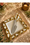 Valonia Gold Large Size Square Presentation Service 26cm