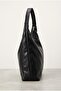 Women's Black Color Shoulder Strap Large Size Bag - 5
