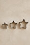Metal 3 Star Cookie Cake Mold Star Shaped Pastry Dessert Baking Mold Kw-3337 - 2