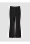 Lcw Modest Black Slim Fit Flared Women's Trousers - 5