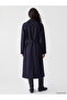 Xside Double-Breasted Collar Belted Women's Cashmere Coat - 6