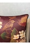 Robin-9372 Imported Silk Velvet Burgundy Floor Cushion Cover 43X43 Size - 4