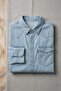 Western Men's Denim Shirt --Blue-- - 4