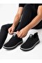 Men's Knitted Faylon Sole Sneaker Walking Shoes - Black Smoke - 6