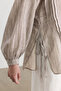 Brown Ribbed Detail Bluz - 4
