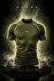 Elite Series Premium Fabric Men's Slim Fit Sports T-Shirt – 4-Way Stretch, Breathable, Military Olive Khaki - 5