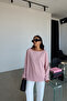 Long Sleeve Boat Neck Blouse - 4