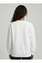 Oversize Sweatshirt Paris France Text Printed Crew Neck Long Sleeve Sweatshirt - 4