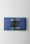 Genuine Leather Vertical Design Multi-Card Holder Men's Wallet Black/Sax – 13697 - 3