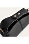 Women's Black Leather Look Shoulder Bag - 3