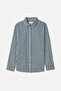Men's Navy Blue Plaid Regular Fit Long Sleeve Shirt
