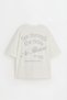 Baskılı oversize t-shirt - 8