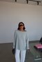 Long Sleeve Boat Neck Blouse - 2