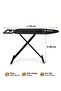 Foldable Ironing Board with Iron Rest | 110x33cm Large Surface | Adjustable Height 80cm - 7