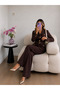 Belted Gold Buttoned Jacket Trousers Double Blazer Suit - 2