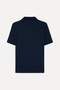 Men's Navy Blue Jacquard Comfort Fit Polo Collar T-Shirt - 6