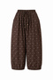 Polka Dot Pleated Baggy Pants
