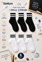 6 Pairs Seamless Toe Striped College Kids School Socks Set