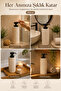 900 ml Polyresin Shower Gel and Shampoo Dispenser with Body Wash Written Pump Bathroom Soap Dispenser Beige - 4