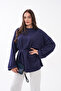 Stone-Detail Oversized Tunic with Slits - 6