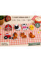 Farm Animals Themed Toothpick Cupcake Ornament 8 Pieces - 2