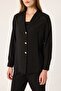 Belt-Detained Gold Button Jacket - 3