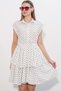 Women's Zero Sleeve Folded Dress 1572 - A.White