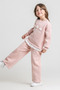 Floral and Lace Detailed Three Yarns Girls' Double Set - 26K 6415 - 2