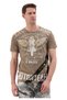 Men's Crew Neck Biker Design and Graphic Print T-Shirt - Ct706 - 2