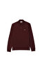 L.12.12 Men's Classic Fit Long Sleeve Claret Red Polo T-Shirt