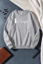 Unisex Cat Purrfect Printed Crew Neck Sweatshirt