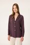 Belt-Detained Gold Button Jacket - 3