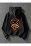 Children's Pumpkin Play Printed Hoodie Hooded Sweatshirt Combed Cotton Fabric 3 Yarns Ribbed Unisex Winter Sweatshirt - 3