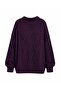 Hair Knitted Purple Sweater - 2