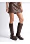 Aci Brown Women's Ankle-Strapped Stylish Style Boots 2001000
