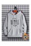 Printed Oversize Hooded Sweatshirt