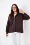 Oysho Sweatshirt with Bird-Eye Hood and Iron Zipper